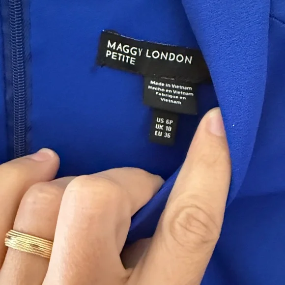 Maggy London Royal Blue Midi Dress - Picture 2 of 3